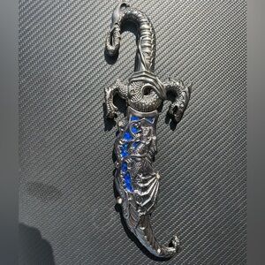 10 overall collectible Fantasy Blue Dragon Dagger Knife Blade